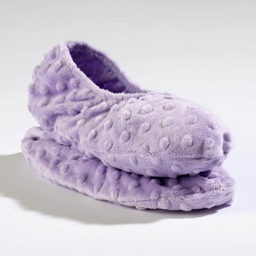 Lavender Insert Footies - Lilac Dot