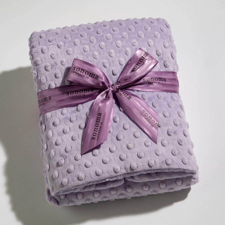 Lavender Insert Spa Blanket - Lilac Dot